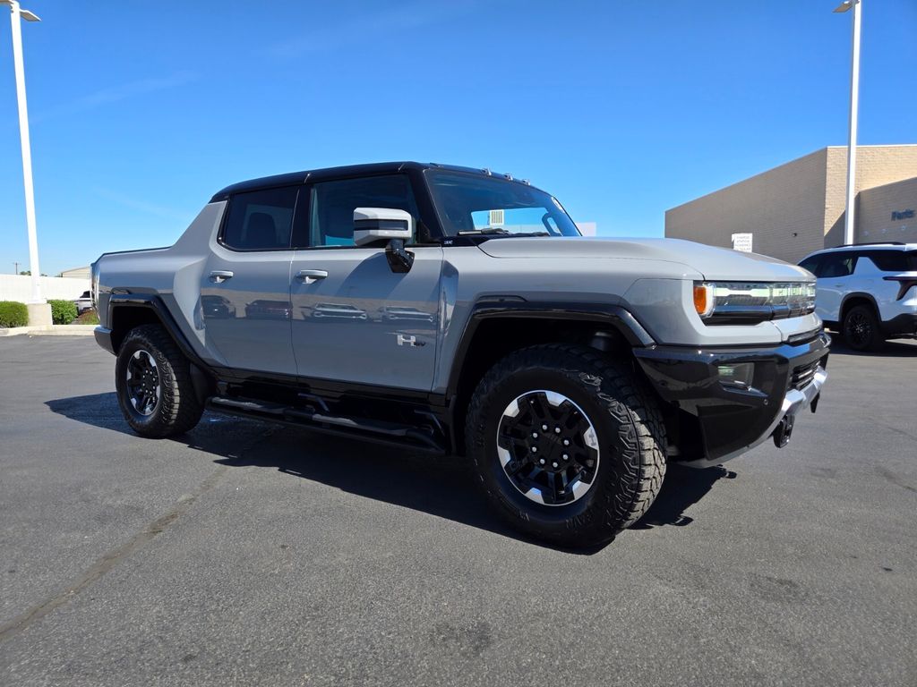 Meteorite Metallic (Gray) 2025 GMC Hummer EV Pickup 3X Crew Cab AWD Pickup Truck All-Wheel Drive 1-Speed Automatic