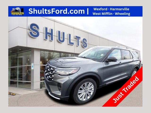 Carbonized Gray Metallic 2025 Ford Explorer SUV / Crossover All-Wheel Drive Automatic