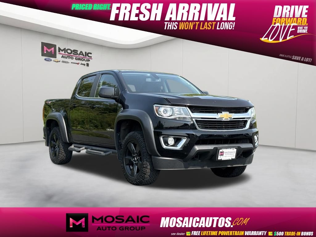 Black 2016 Chevrolet Colorado Pickup Truck Four-Wheel Drive 6-Speed Automatic