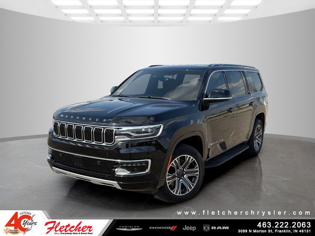 Diamond Black Crystal Pearlcoat 2024 Jeep Wagoneer Series II 4WD SUV / Crossover Four-Wheel Drive 8-Speed Automatic