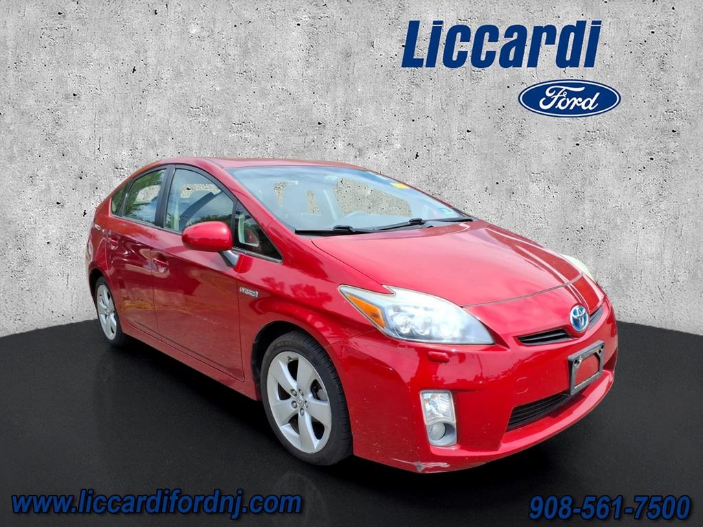 Red 2010 Toyota Prius Hatchback Front-Wheel Drive Continuously Variable Transmission