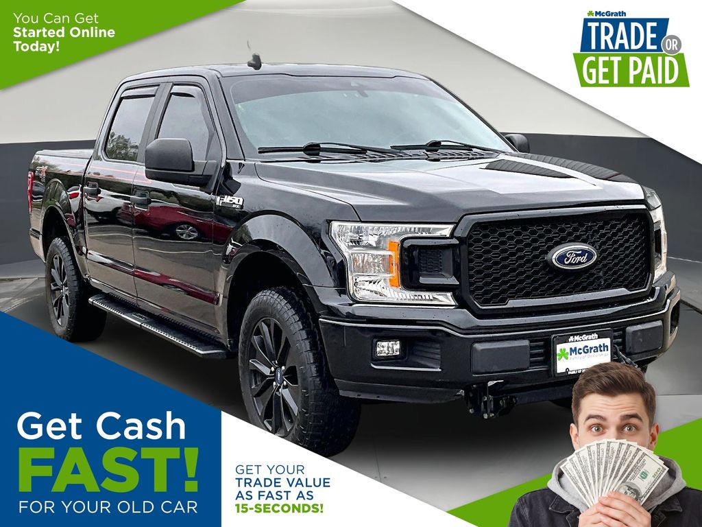 Black Metallic 2020 Ford F-150 XL SuperCrew 4WD Pickup Truck Four-Wheel Drive Automatic