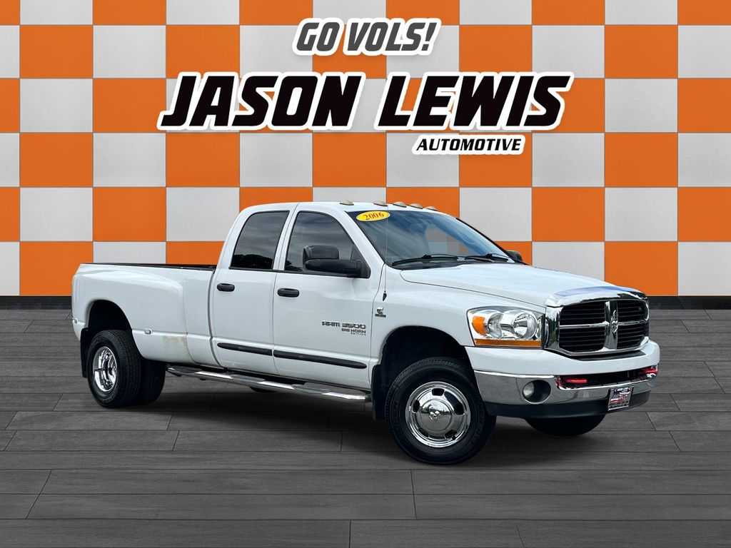 Bright White 2006 Dodge RAM 3500 Pickup Truck Four-Wheel Drive 4-Speed Automatic