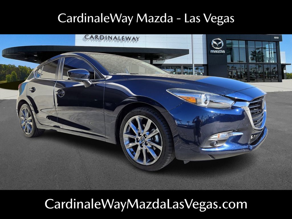 Deep Crystal Blue Mica 2018 Mazda MAZDA3 Grand Touring Hatchback Hatchback Front-Wheel Drive 6-Speed Manual
