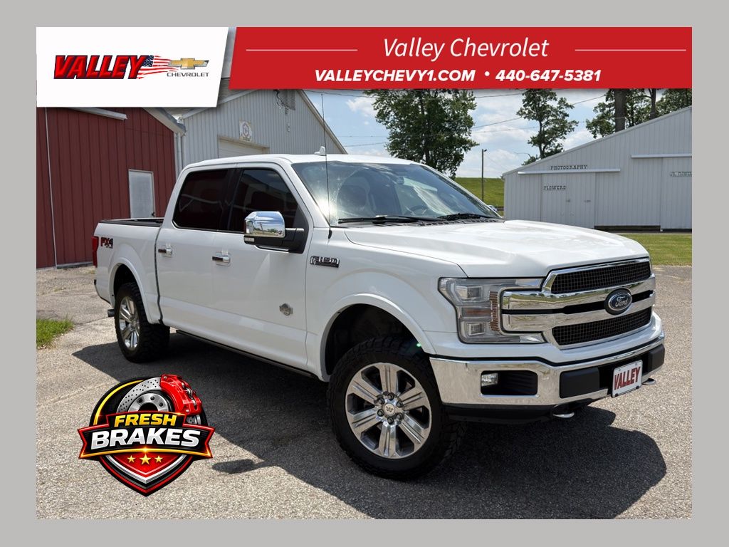Oxford White 2019 Ford F-150 King Ranch SuperCrew 4WD Pickup Truck Four-Wheel Drive Automatic