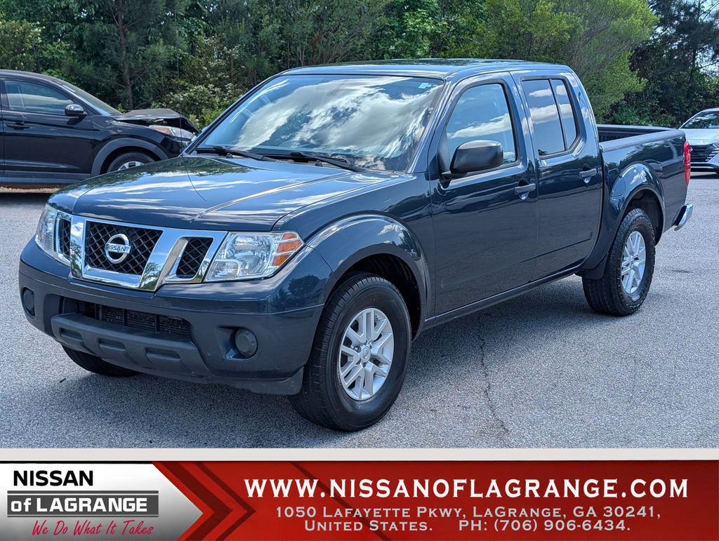 Arctic Blue Metallic 2019 Nissan Frontier SV V6 Crew Cab RWD Pickup Truck 4X2 5-Speed Automatic Overdrive
