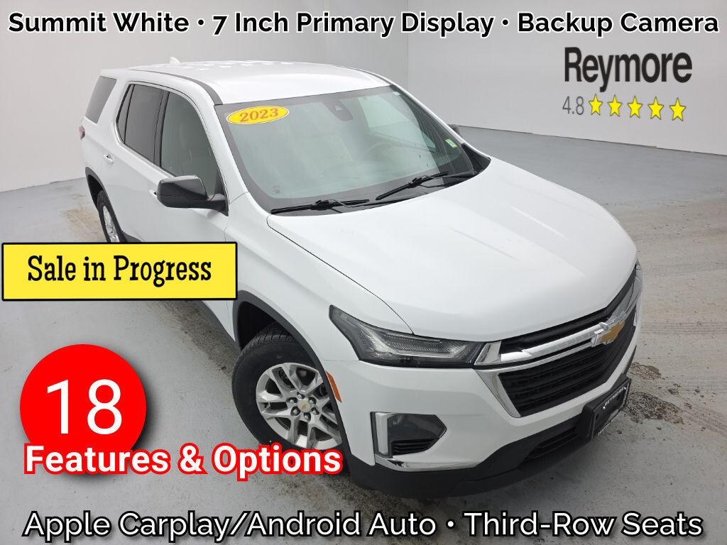 Summit White 2023 Chevrolet Traverse LS FWD SUV / Crossover Front-Wheel Drive 9-Speed Automatic