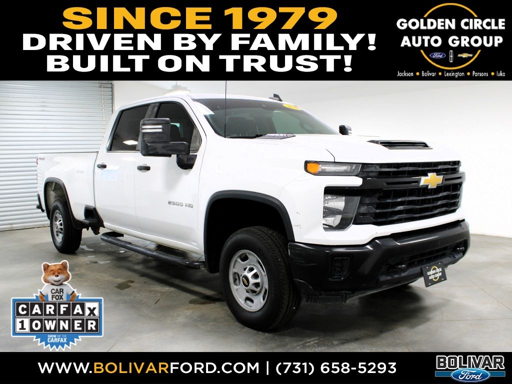 Summit White 2024 Chevrolet Silverado 2500HD Pickup Truck Four-Wheel Drive Automatic