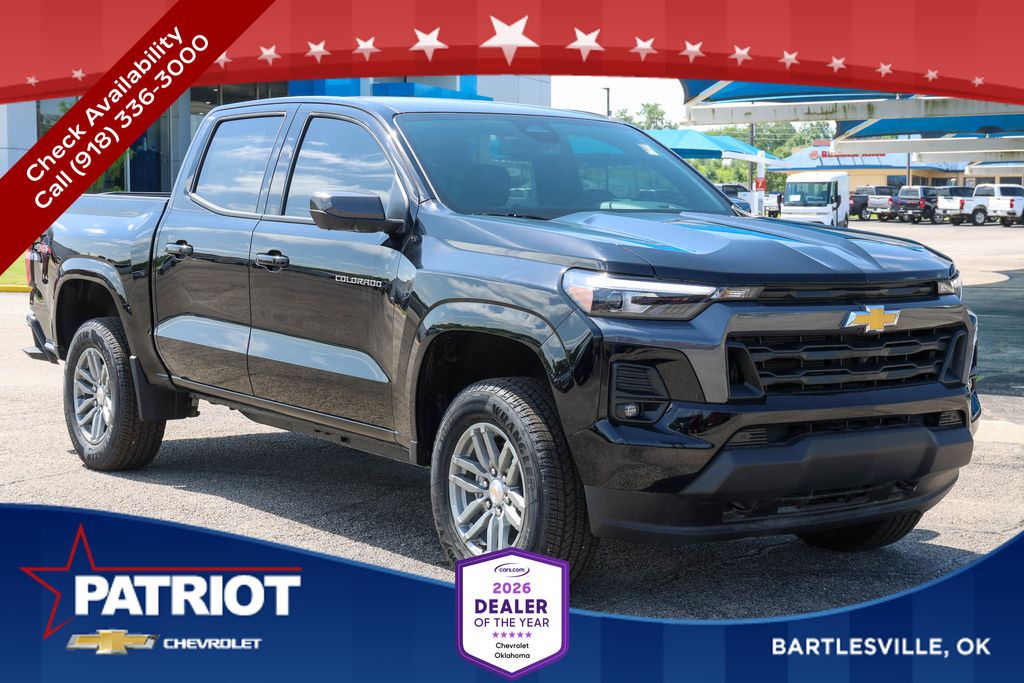 Black 2026 Chevrolet Colorado Pickup Truck Four-Wheel Drive 8-Speed Automatic