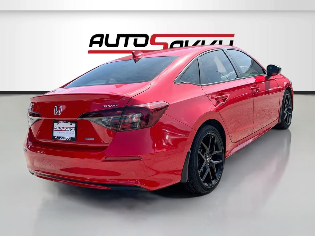 2025 Honda Civic Hybrid Sport Red at AutoSavvy Houston Northwest