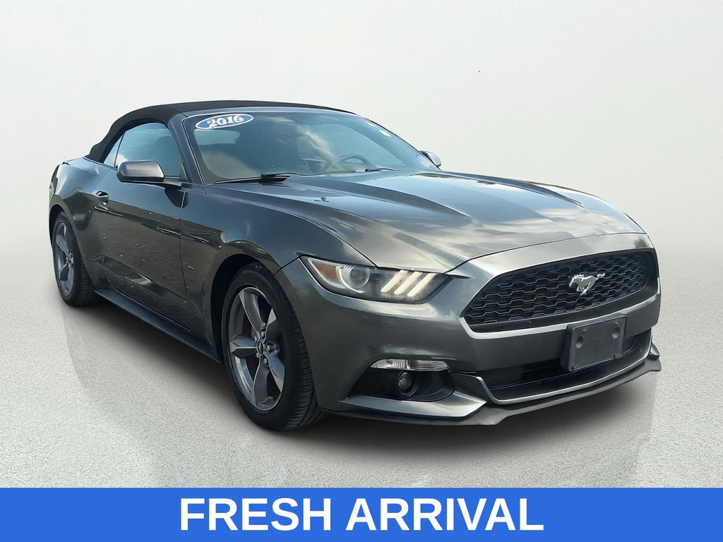 Gray (Magnetic) 2016 Ford Mustang Convertible Rear-Wheel Drive 6-Speed Automatic