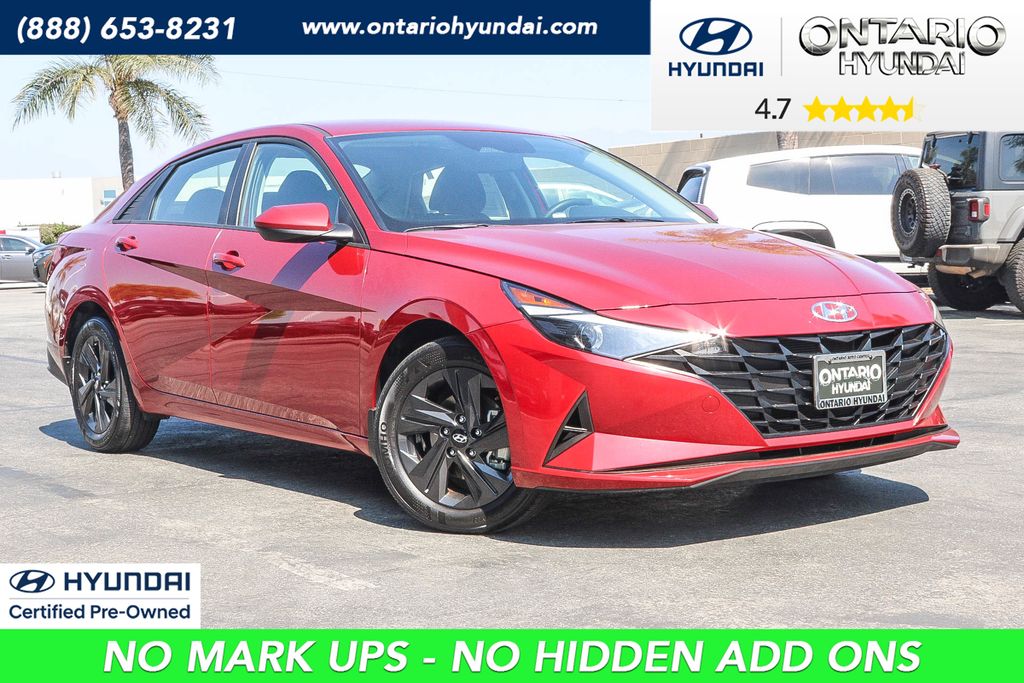 Ultimate Red 2023 Hyundai Elantra Sedan Front-Wheel Drive Continuously Variable Transmission