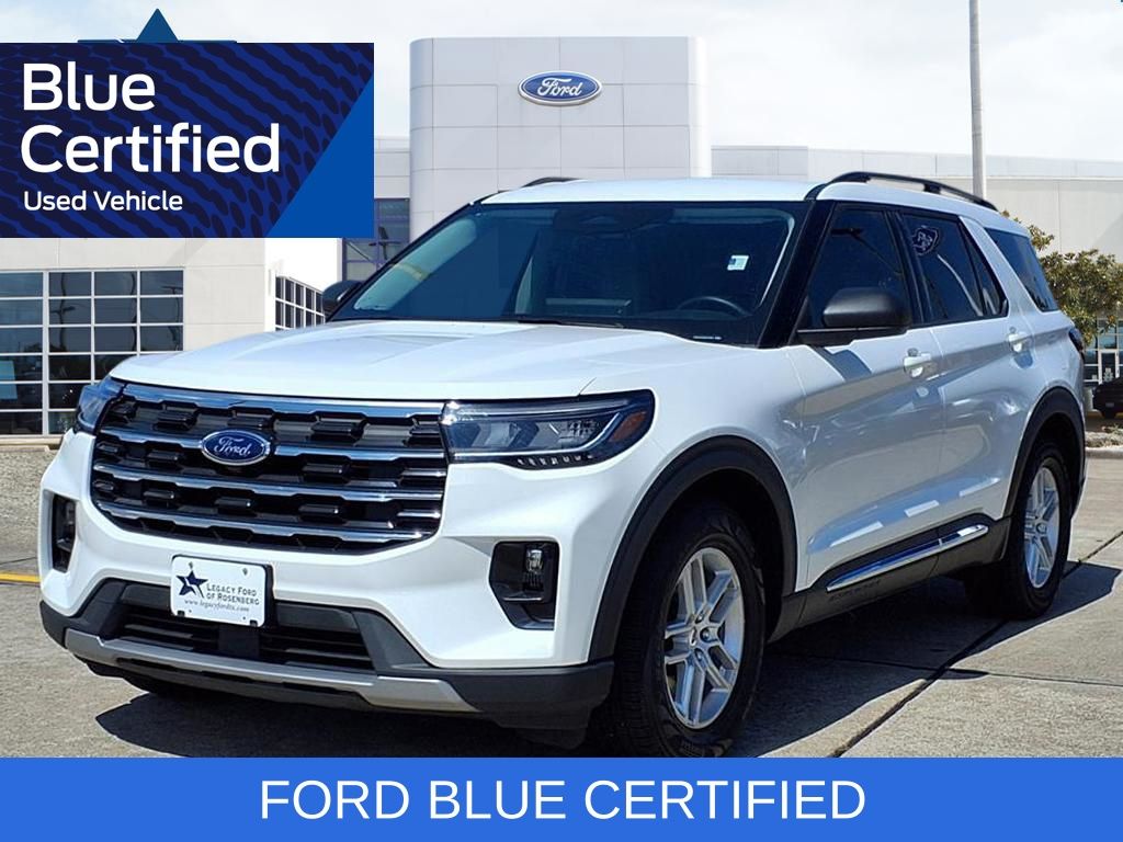 Star White Metallic Tri-Coat 2025 Ford Explorer Active RWD SUV / Crossover Rear-Wheel Drive Automatic
