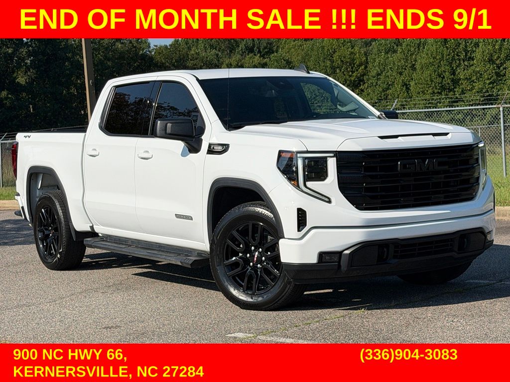 Summit White 2025 GMC Sierra 1500 Pickup Truck Four-Wheel Drive 8-Speed Automatic
