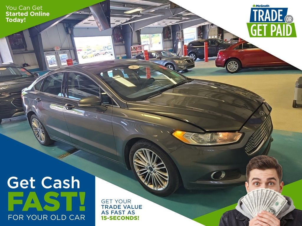 Gray (Magnetic) 2015 Ford Fusion SE AWD Sedan All-Wheel Drive 6-Speed Automatic