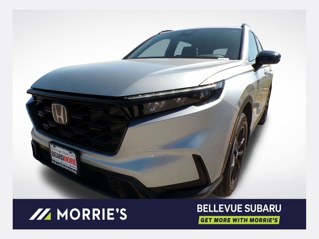Solar Silver Metallic 2025 Honda CR-V Hybrid Sport AWD SUV / Crossover All-Wheel Drive Continuously Variable Transmission