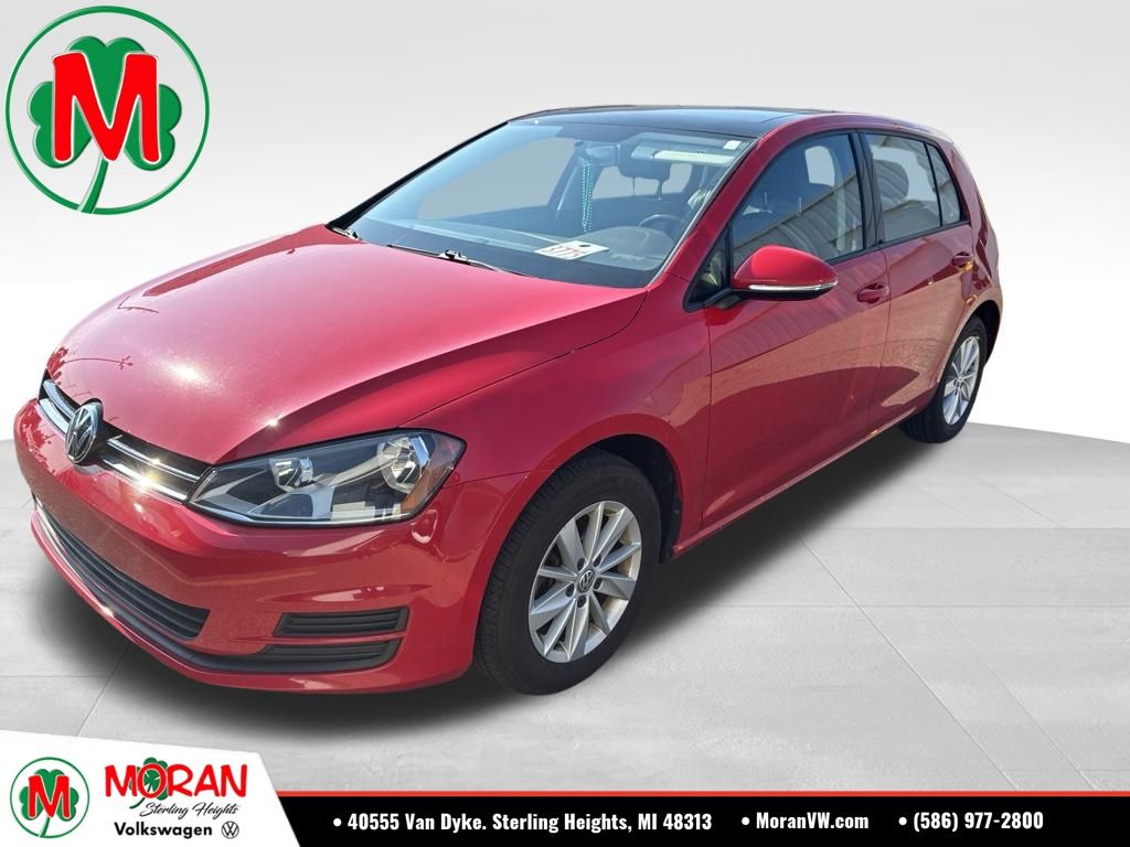 Tornado Red 2015 Volkswagen Golf Hatchback Front-Wheel Drive 6-Speed Automatic
