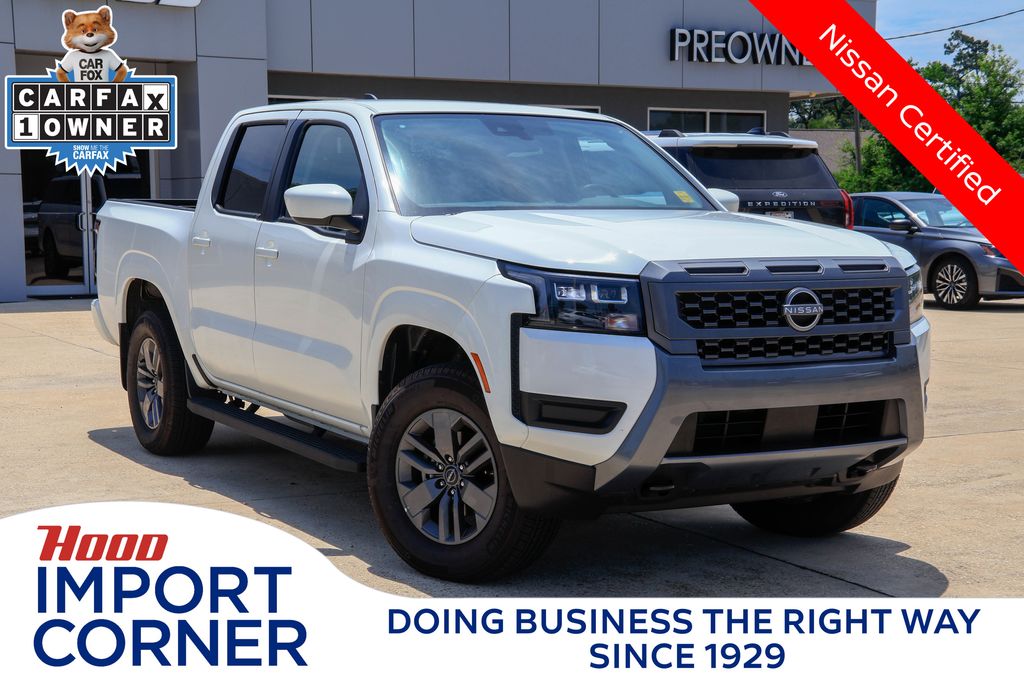Glacier White 2026 Nissan Frontier Pickup Truck Four-Wheel Drive 9-Speed Automatic Overdrive