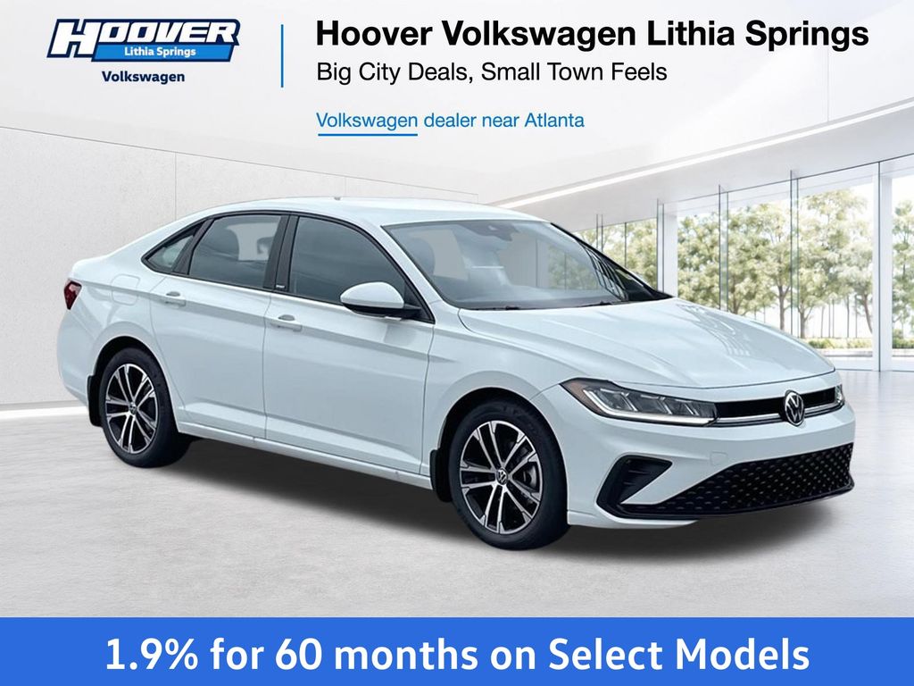 Pure White 2026 Volkswagen Jetta Sedan Front-Wheel Drive 8-Speed Automatic