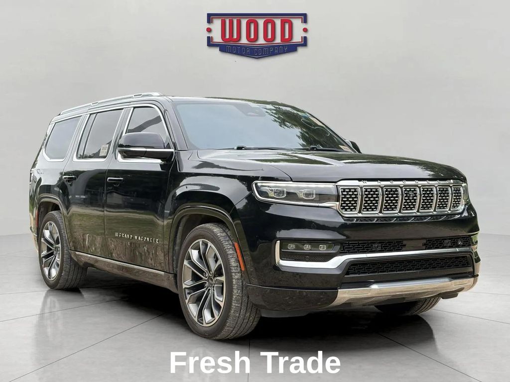 Diamond Black Crystal Pearlcoat 2022 Jeep Grand Wagoneer SUV / Crossover Four-Wheel Drive 8-Speed Automatic
