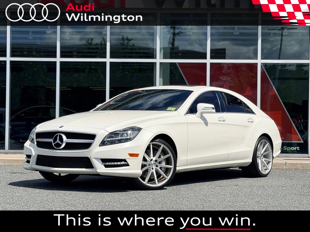 White 2014 Mercedes-Benz CLS Sedan All-Wheel Drive 7-Speed Automatic