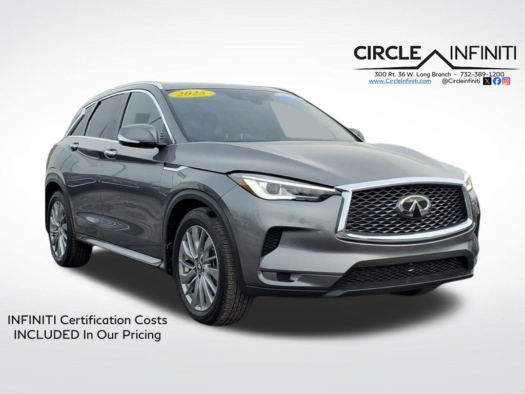 Gray (Graphite Shadow) 2025 INFINITI QX50 SUV / Crossover All-Wheel Drive Continuously Variable Transmission