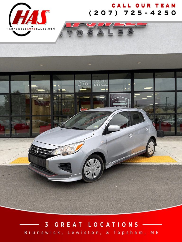 Silver 2021 Mitsubishi Mirage ES FWD Hatchback Front-Wheel Drive Continuously Variable Transmission