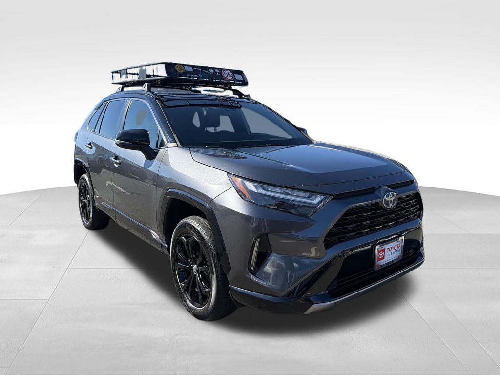 Midnight Black Metallic 2022 Toyota RAV4 Hybrid SUV / Crossover All-Wheel Drive Continuously Variable Transmission