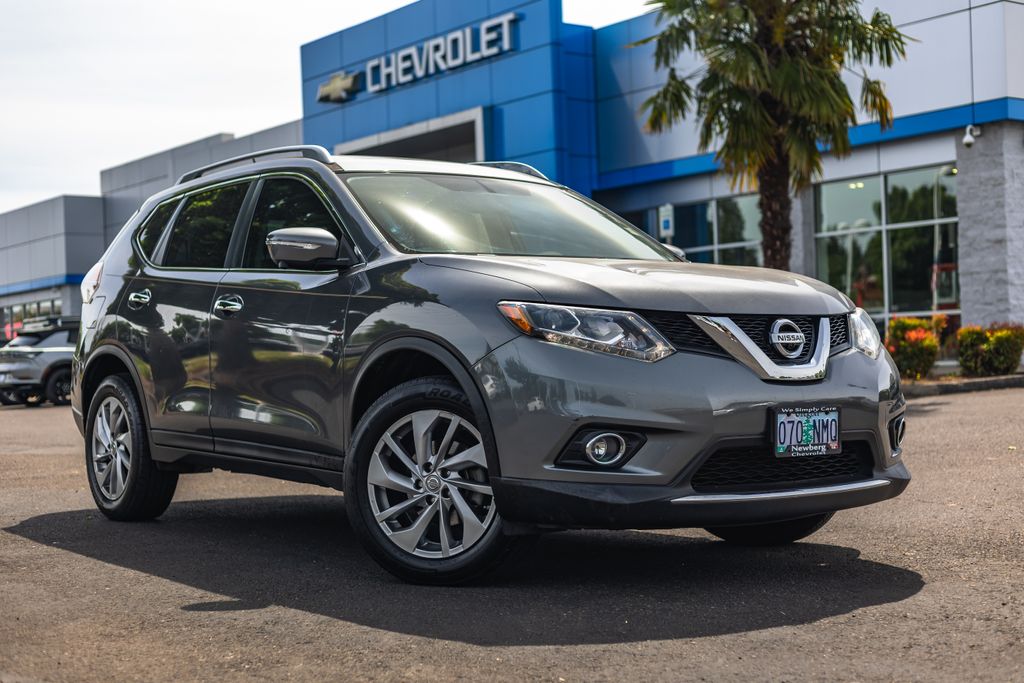 Gray (Gun Metallic) 2015 Nissan Rogue SUV / Crossover All-Wheel Drive Continuously Variable Transmission