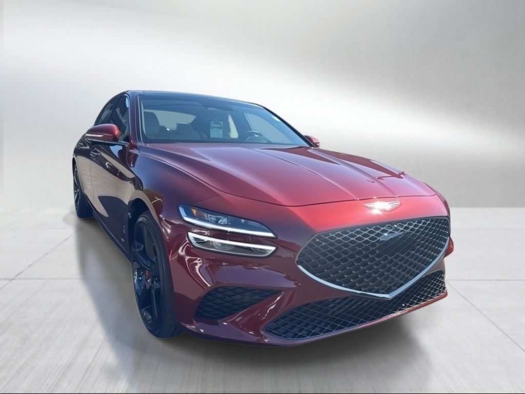 Cavendish Red 2026 Genesis G70 3.3T Sport Prestige AWD Sedan All-Wheel Drive 8-Speed Automatic