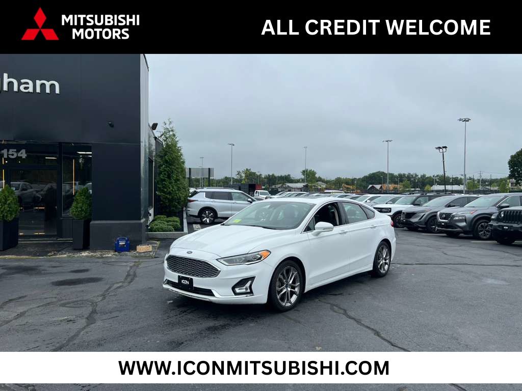 White 2020 Ford Fusion Hybrid Sedan Front-Wheel Drive Continuously Variable Transmission