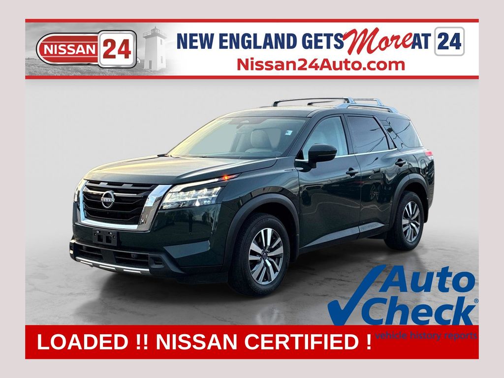 Green Pearl 2023 Nissan Pathfinder SUV / Crossover All-Wheel Drive 9-Speed Automatic