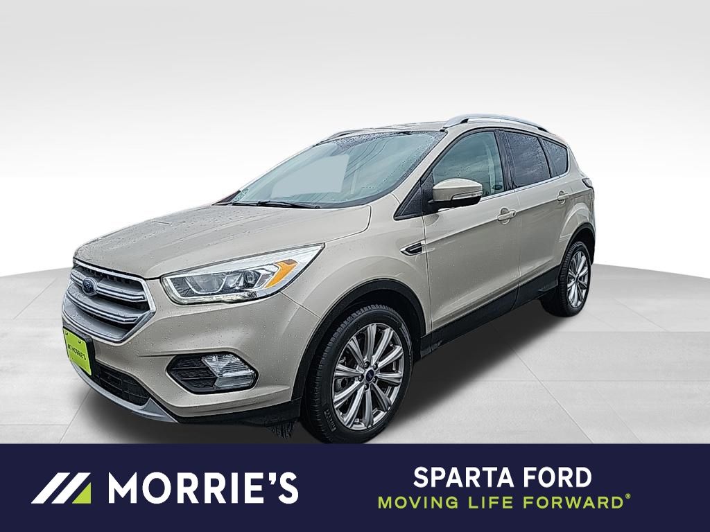 White Gold Metallic 2017 Ford Escape Titanium FWD SUV / Crossover Front-Wheel Drive 6-Speed Automatic