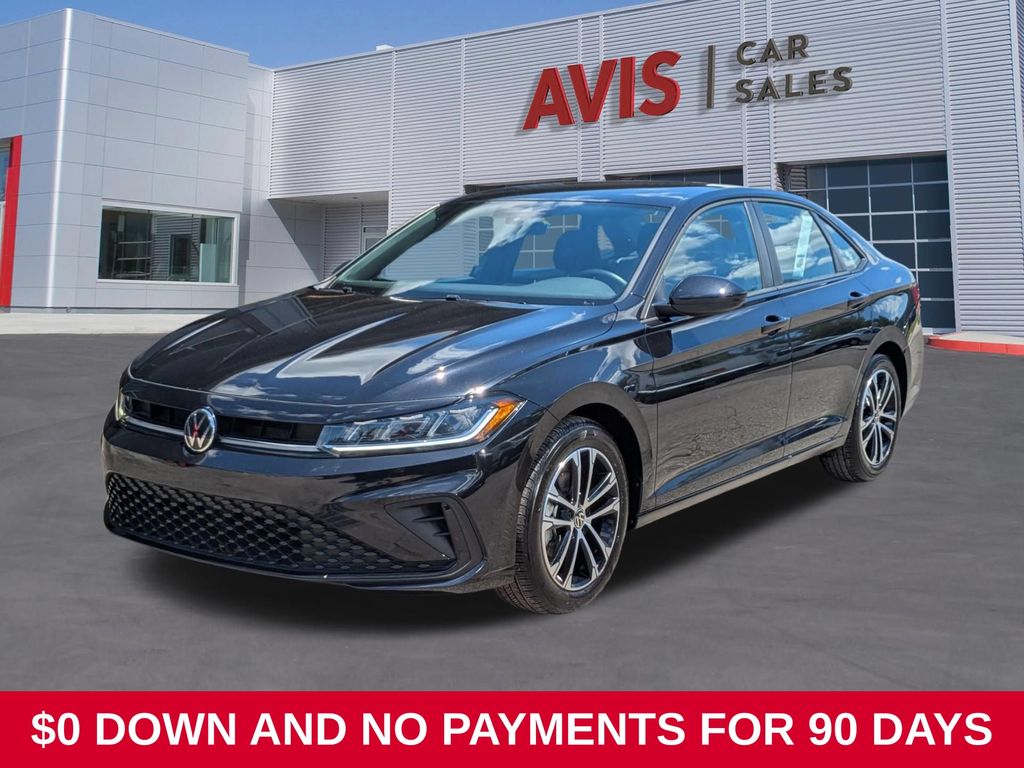 Black 2025 Volkswagen Jetta Sedan Front-Wheel Drive 8-Speed Automatic