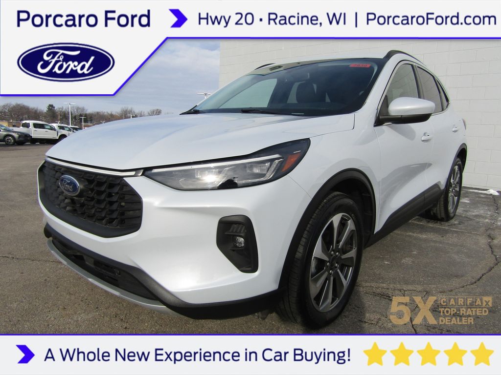 Space Silver Metallic 2025 Ford Escape Hybrid Platinum AWD SUV / Crossover All-Wheel Drive Continuously Variable Transmission