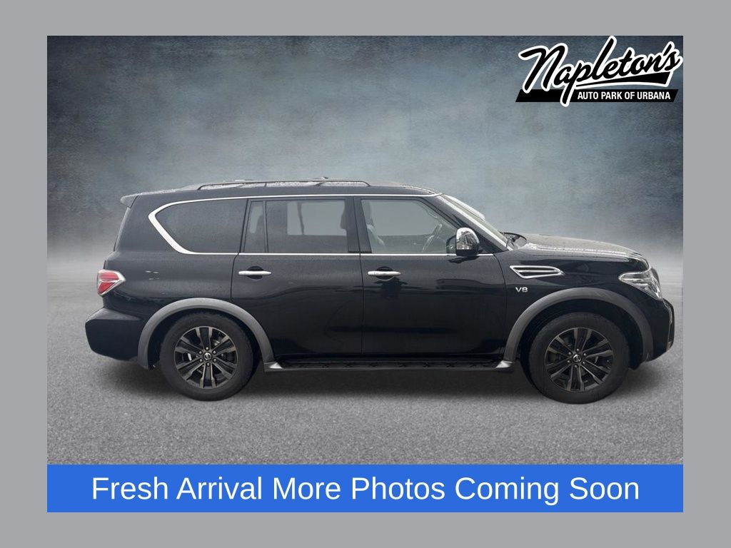 Super Black 2017 Nissan Armada Platinum 4WD SUV / Crossover Four-Wheel Drive 7-Speed Automatic