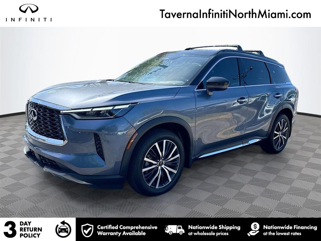 Blue / Black 2025 INFINITI QX60 SUV / Crossover All-Wheel Drive 9-Speed Automatic