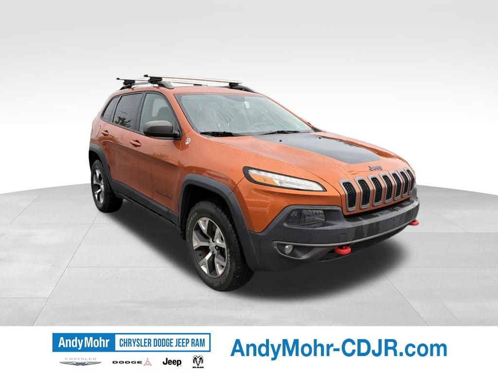 Orange (Mango Tango) 2015 Jeep Cherokee SUV / Crossover Four-Wheel Drive 9-Speed Automatic
