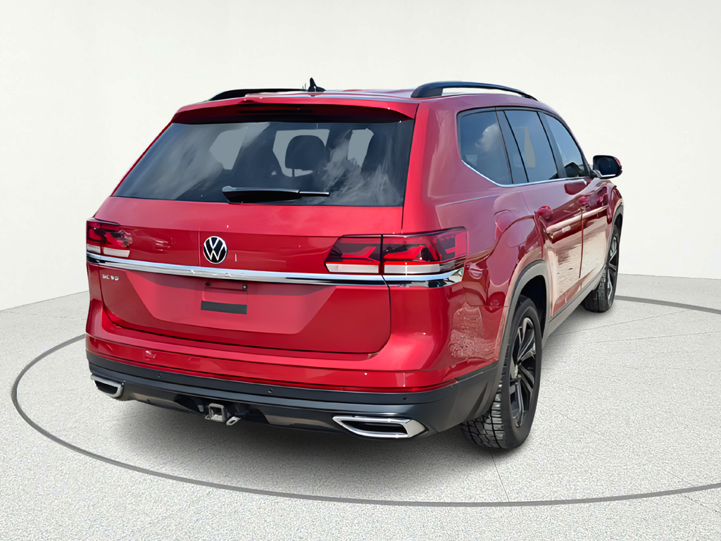 2022 Volkswagen Atlas 3.6L V6 SE w/Technology Red at DeMontrond Auto Country