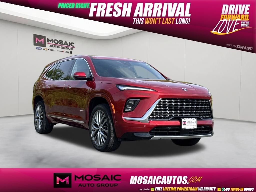 Cherry Red Tintcoat 2025 Buick Enclave SUV / Crossover Four-Wheel Drive 8-Speed Automatic