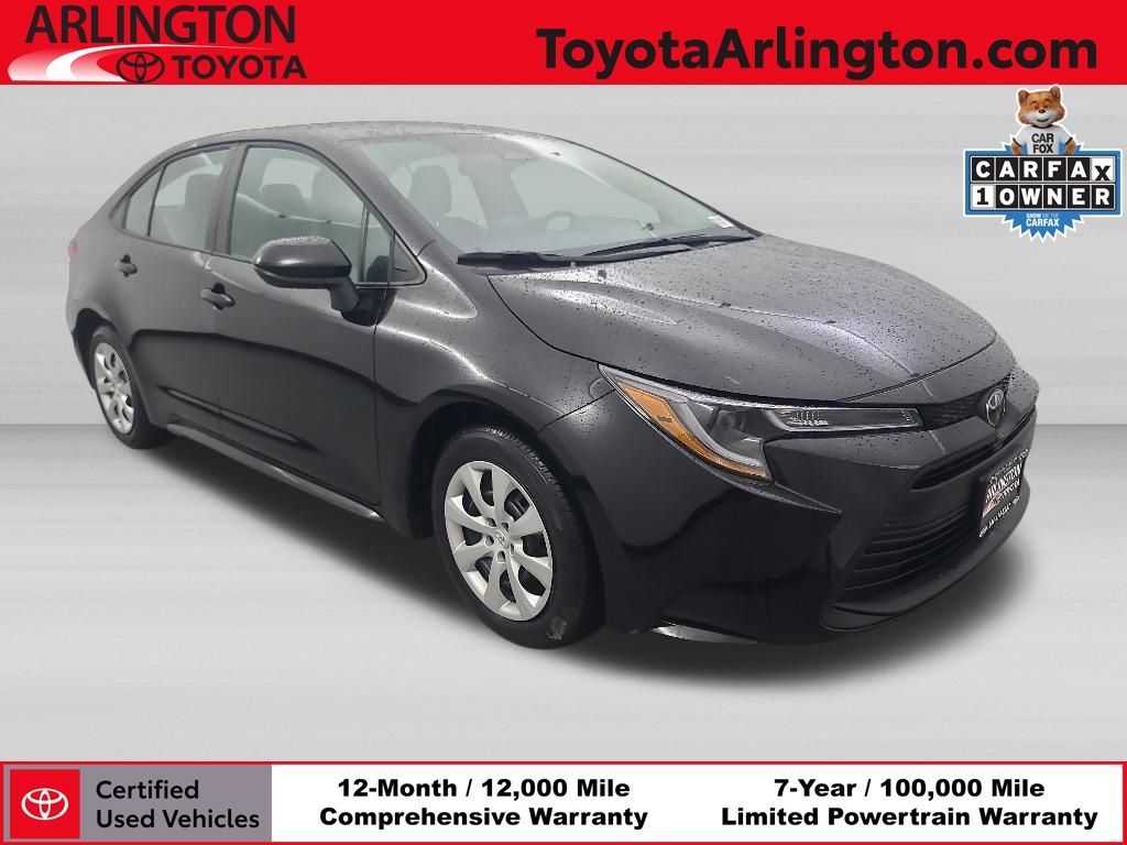 Midnight Black Metallic 2026 Toyota Corolla Sedan Front-Wheel Drive Continuously Variable Transmission