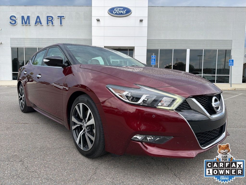 Carnelian Red 2018 Nissan Maxima Platinum FWD Sedan Front-Wheel Drive Continuously Variable Transmission