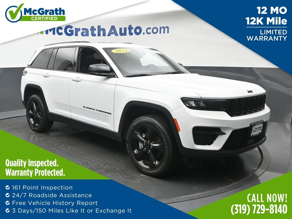 Bright White Clearcoat 2024 Jeep Grand Cherokee SUV / Crossover Four-Wheel Drive 8-Speed Automatic