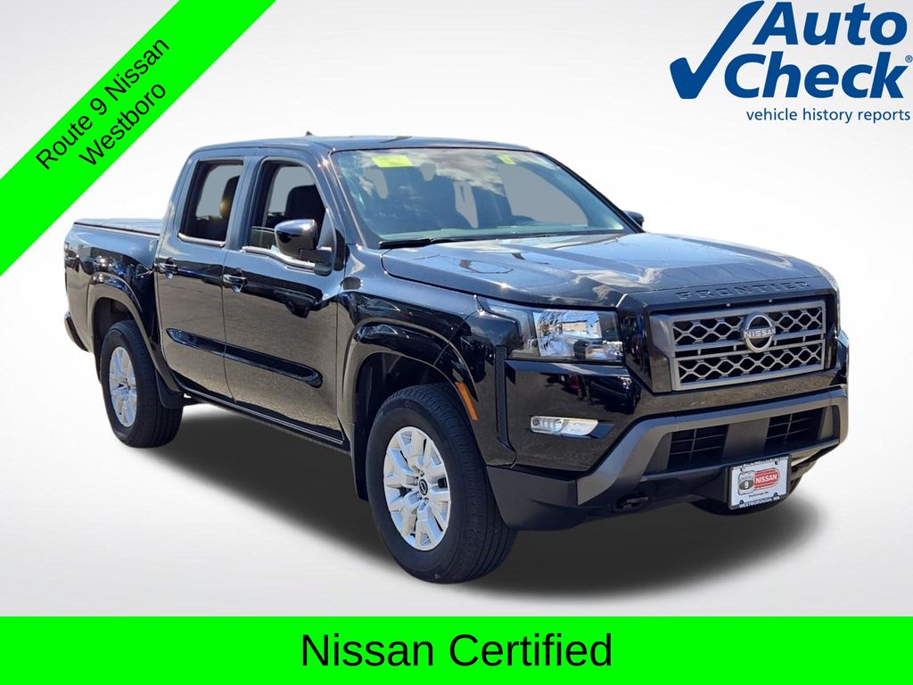 Super Black 2023 Nissan Frontier Pickup Truck Four-Wheel Drive 9-Speed Automatic