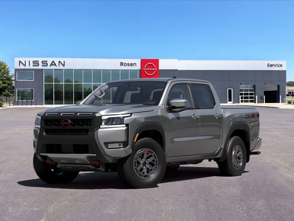 Gray (Gun Metallic) 2026 Nissan Frontier Pickup Truck Four-Wheel Drive 9-Speed Automatic Overdrive
