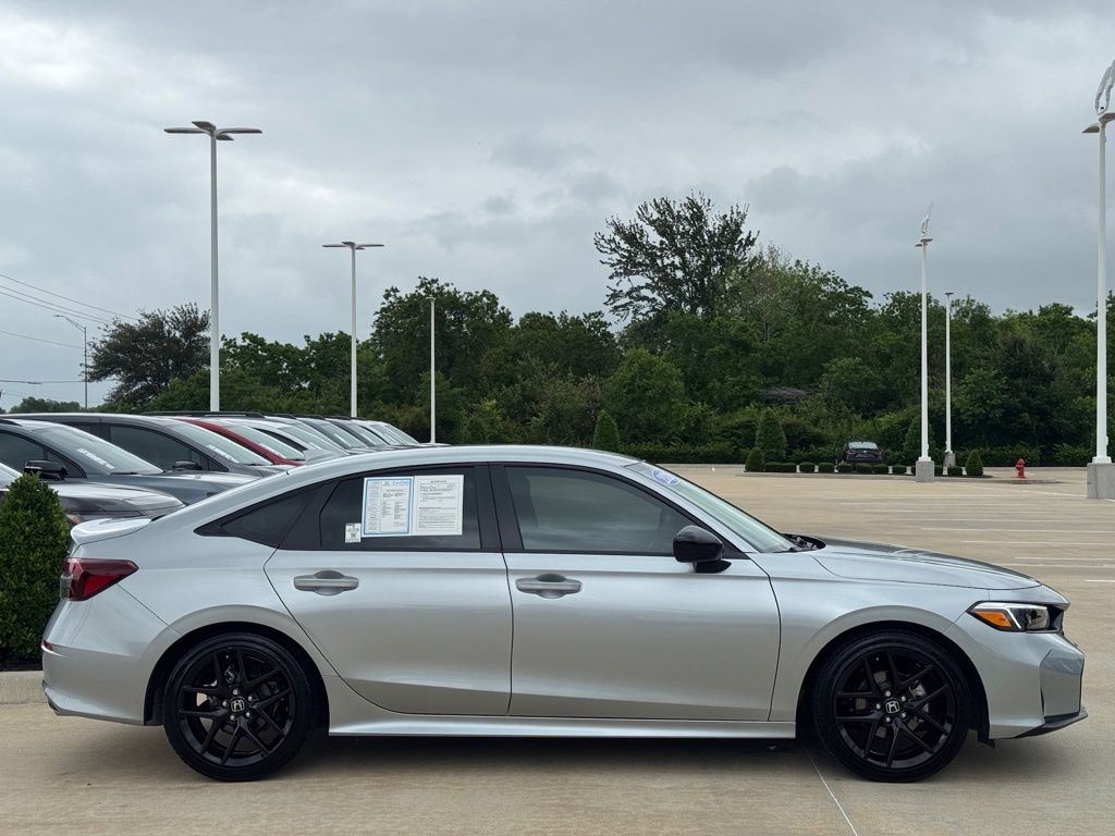 2026 Honda Civic Sport Silver at Classic Honda Galveston