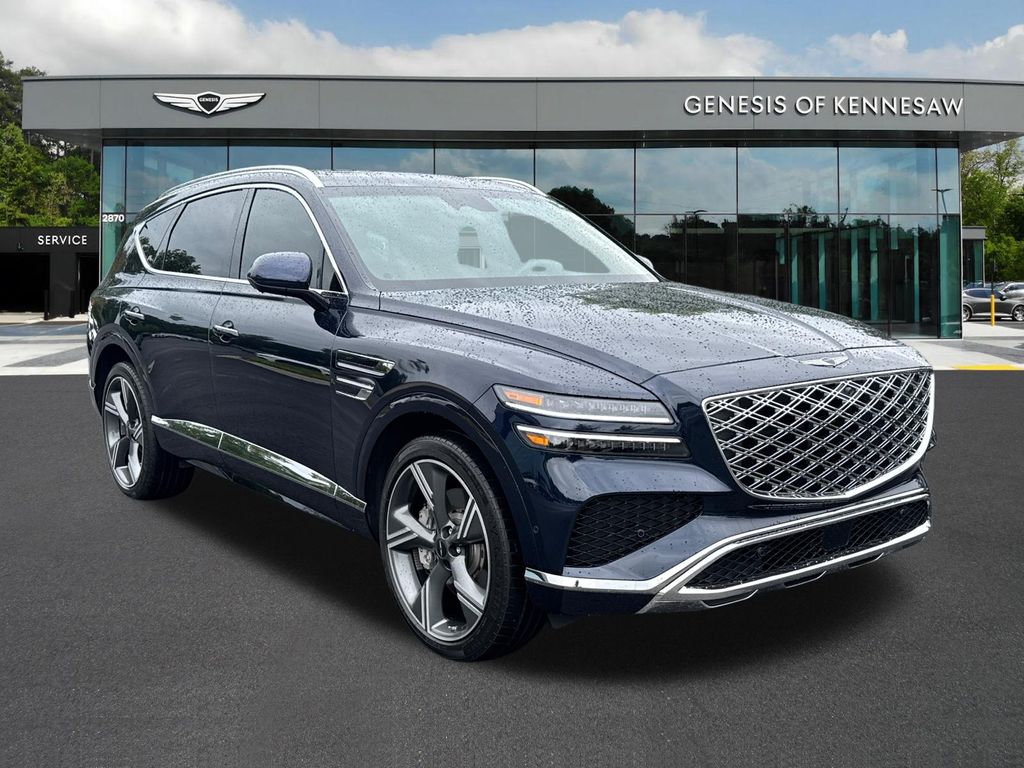 Capri Blue 2025 Genesis GV80 3.5T Prestige AWD SUV / Crossover All-Wheel Drive 8-Speed Automatic