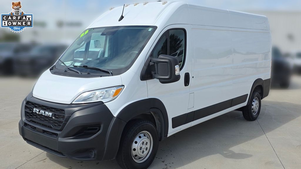Bright White Clearcoat 2023 RAM ProMaster Van Front-Wheel Drive 9-Speed Automatic