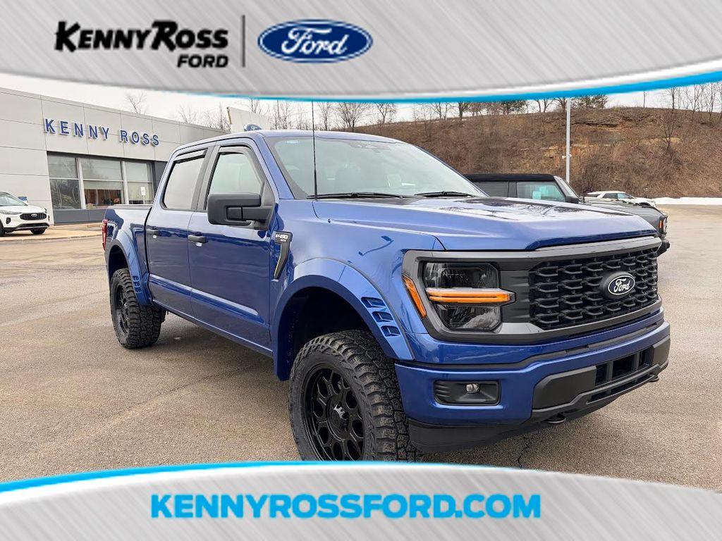 Atlas Blue Metallic 2025 Ford F-150 Pickup Truck Four-Wheel Drive Automatic