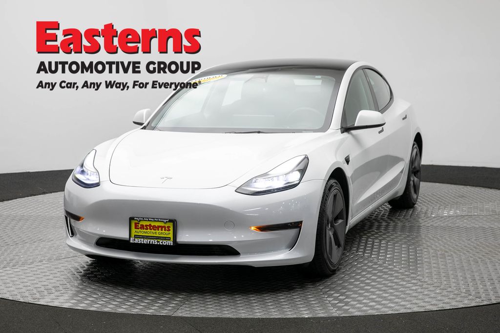 White 2023 Tesla Model 3 Sedan Rear-Wheel Drive 1-Speed Automatic